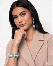 Load image into Gallery viewer, Marbled Masterpiece - Blue Earring
