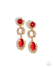 Load image into Gallery viewer, Emotional Elegance - Red Earring
