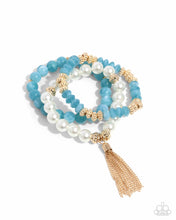 Load image into Gallery viewer, Marbled Mirage - Blue Bracelet
