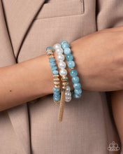 Load image into Gallery viewer, Marbled Mirage - Blue Bracelet
