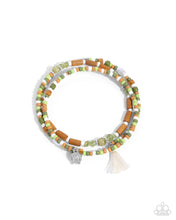 Load image into Gallery viewer, Colored Conversation - Green Bracelet
