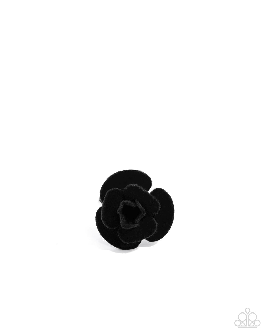 Relaxed Rosette - Black Ring