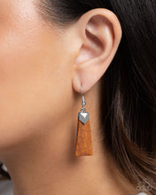 Load image into Gallery viewer, Marbled Marathon - Brown Earring
