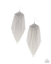Load image into Gallery viewer, Forged Fringe - Silver Earring
