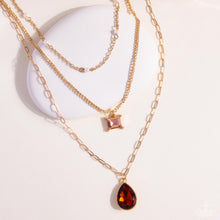 Load image into Gallery viewer, Giddy Glitter - Brown Necklace
