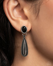 Load image into Gallery viewer, Festival Fame - Black Earring
