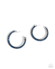 Load image into Gallery viewer, Chiseled Crescendo - Blue Earring
