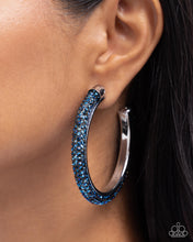 Load image into Gallery viewer, Chiseled Crescendo - Blue Earring
