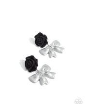 Load image into Gallery viewer, Rosette Rarity - Black Earring
