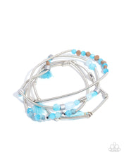 Load image into Gallery viewer, Coiled Color - Blue Bracelet
