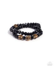 Load image into Gallery viewer, Speckled Sentiment - Black Bracelet
