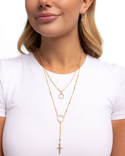 Load image into Gallery viewer, Faithfully Fierce - Gold Necklace
