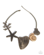 Load image into Gallery viewer, Along the Reef - Brass Necklace
