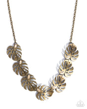 Load image into Gallery viewer, Leafy Legato - Brass Necklace
