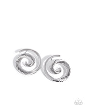 Load image into Gallery viewer, Spiral Silhouette - Silver Earring
