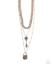 Load image into Gallery viewer, Keen Keys - Green Necklace
