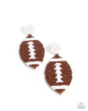 Load image into Gallery viewer, Football Fan - Brown Earring
