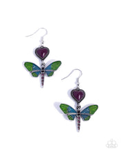 Load image into Gallery viewer, Dragonfly Devotion - Purple Earring
