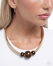 Load image into Gallery viewer, Sleek Shift - Brown Necklace
