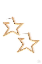 Load image into Gallery viewer, Paparazzi All-Star Attitude - Gold Earrings
