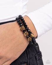 Load image into Gallery viewer, Speckled Sentiment - Black Bracelet
