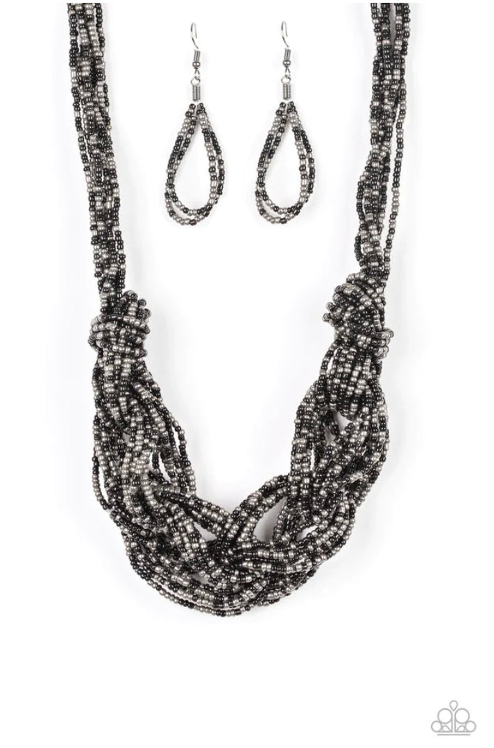 City Catwalk-Black Necklace