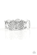 Load image into Gallery viewer, GLISTEN and Learn - Silver stretchy bracelet
