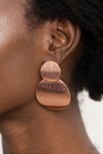 Load image into Gallery viewer, Here Today, GONG Tomorrow - Copper Earring
