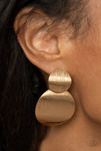 Load image into Gallery viewer, Here Today, GONG Tomorrow - Gold Earring
