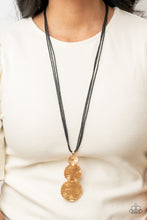 Load image into Gallery viewer, Circulating Shimmer - Black Necklace
