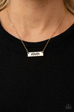 Load image into Gallery viewer, Blessed Mama - Gold Necklace
