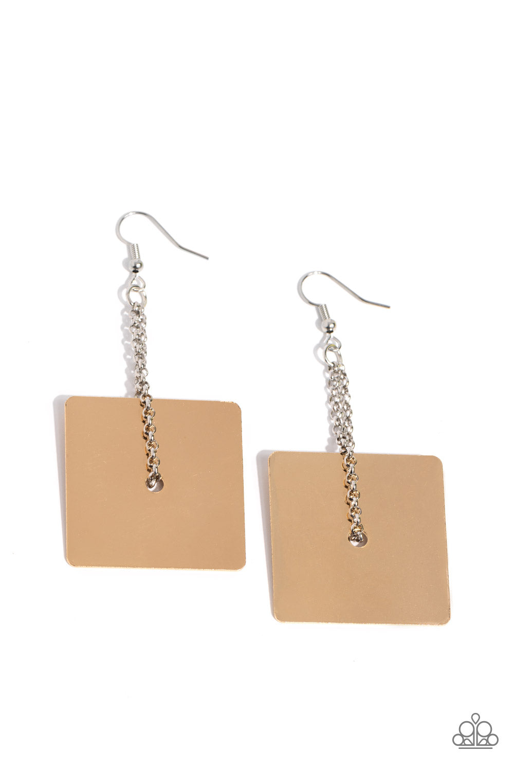 Block Party Posh - Gold Earring