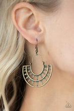 Load image into Gallery viewer, Solar Surge - Brass Earring
