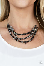 Load image into Gallery viewer, Placid Pebbles - Black Necklace
