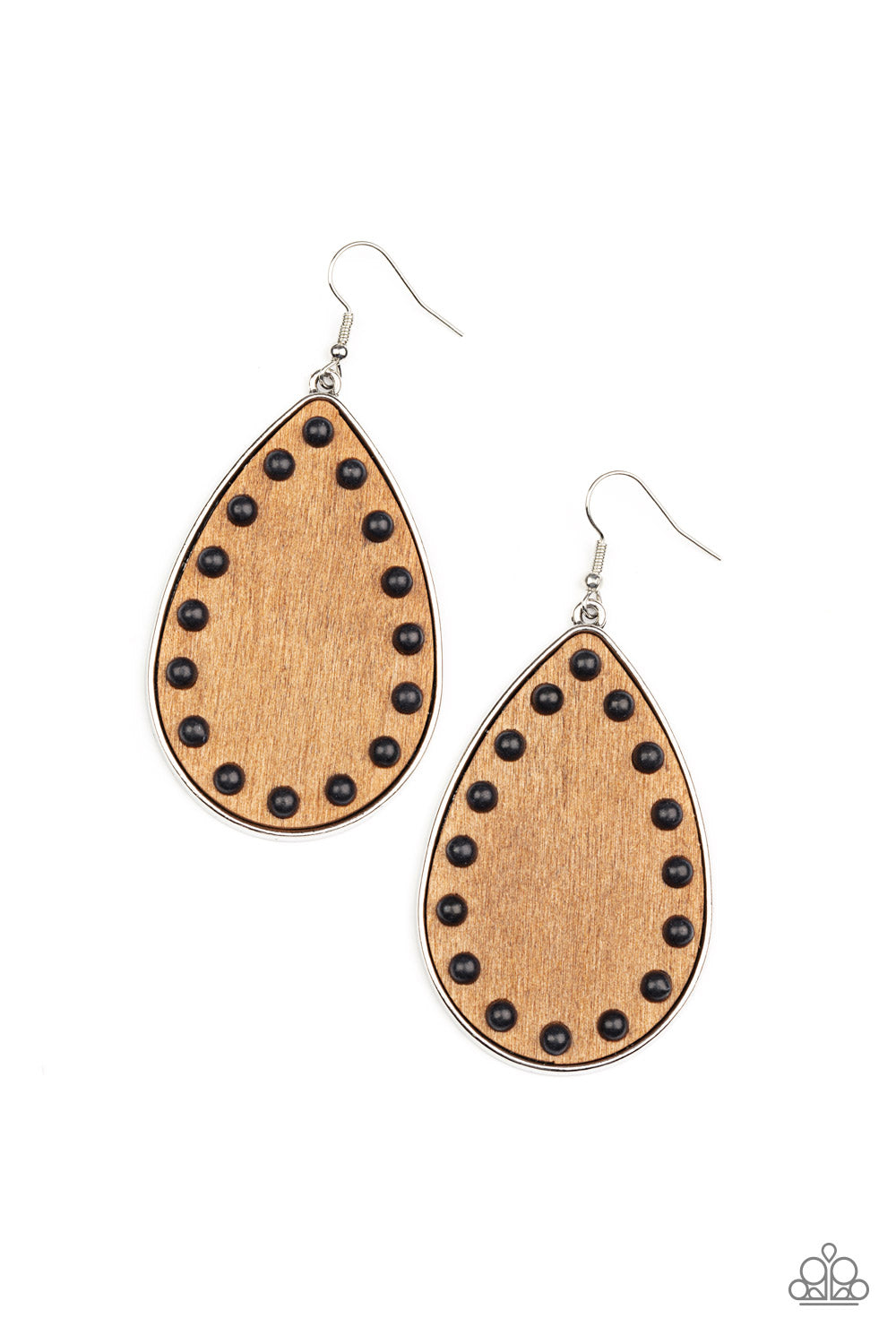 Rustic Refuge - Black Earring