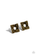 Load image into Gallery viewer, Times Square Scandalous - Brass Earring
