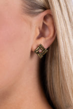 Load image into Gallery viewer, Times Square Scandalous - Brass Earring
