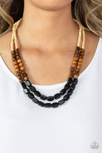 Load image into Gallery viewer, Bermuda Bellhop - Black Necklace
