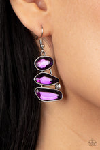 Load image into Gallery viewer, Gem Galaxy - Purple Earring
