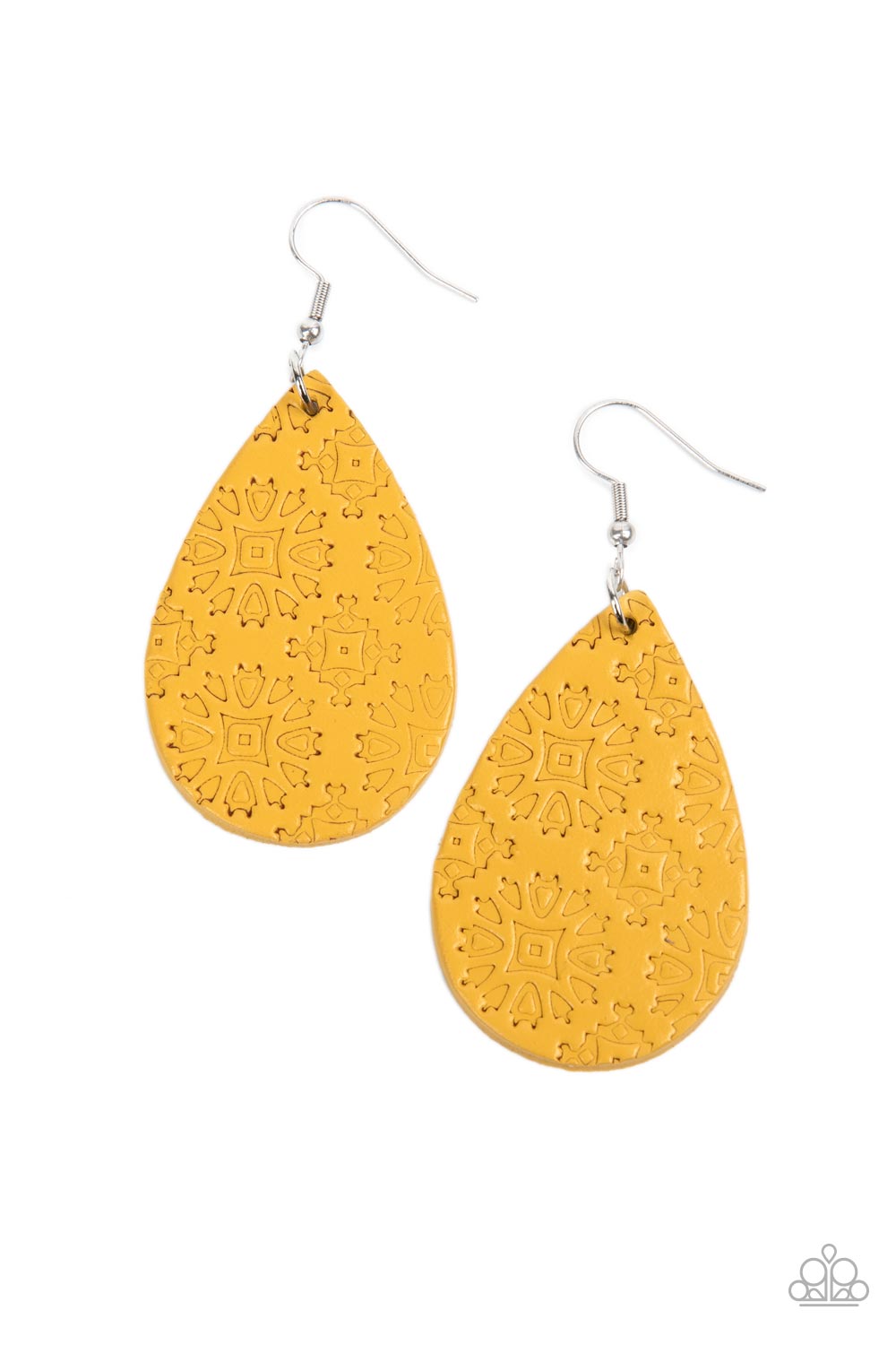 Stylishly Subtropical - Yellow Earring