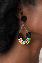 Load image into Gallery viewer, Make it RAINBOW - Black Earring
