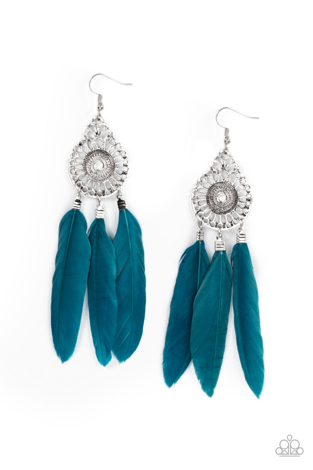 Pretty in PLUMES - Blue Earring