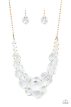 Load image into Gallery viewer, Icy Illumination - Gold Necklace
