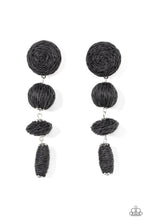 Load image into Gallery viewer, Twine Tango - Black Earring
