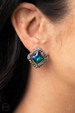 Load image into Gallery viewer, Cosmic Catwalk - Green Earring
