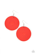 Load image into Gallery viewer, Caribbean Cymbal - Red Earring
