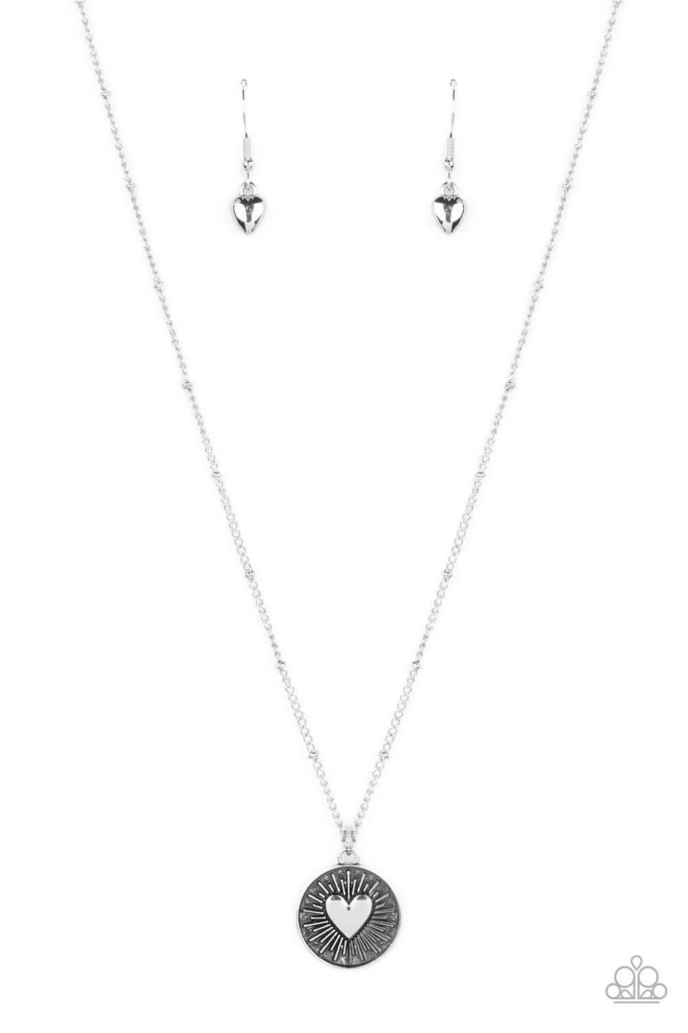 Lovestruck Shimmer - Silver Necklace