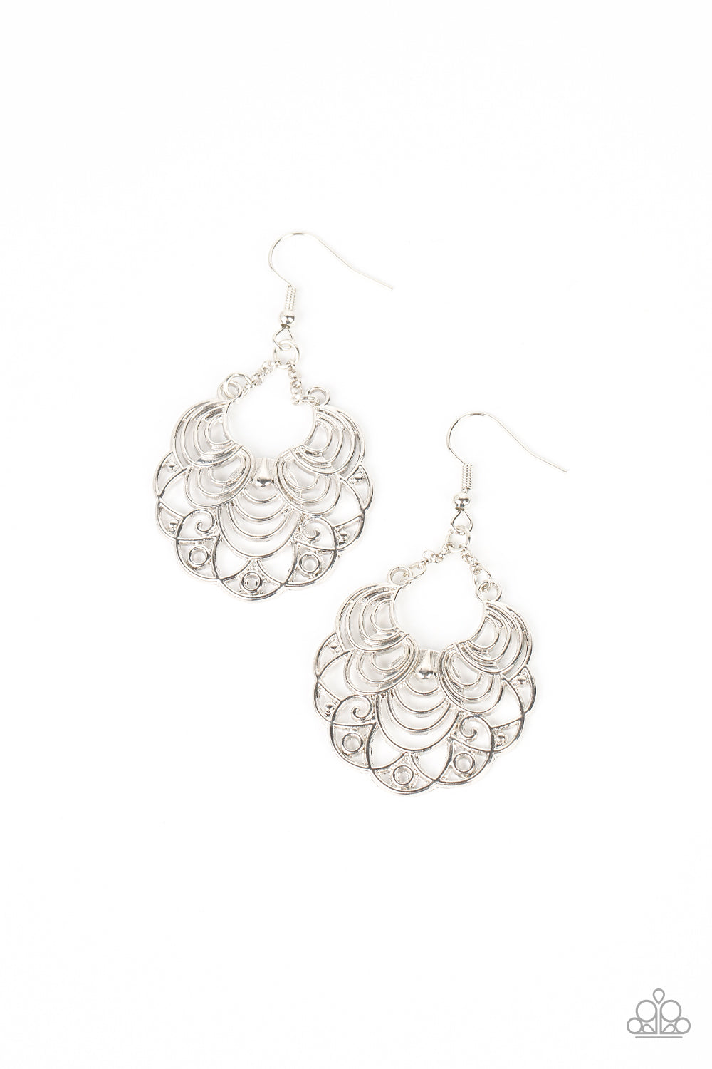 Frilly Finesse - Silver Earring