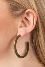 Load image into Gallery viewer, Learning Curve - Brass Earring
