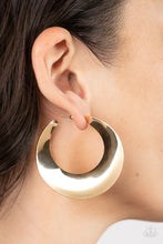 Load image into Gallery viewer, Power Curves - Gold Earring
